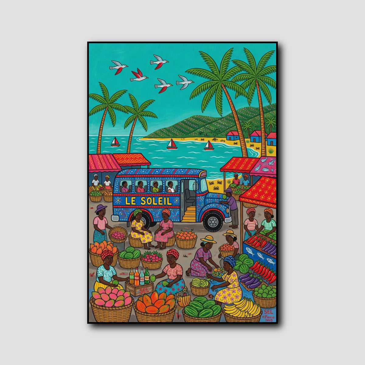 Tableau Antillais style 2