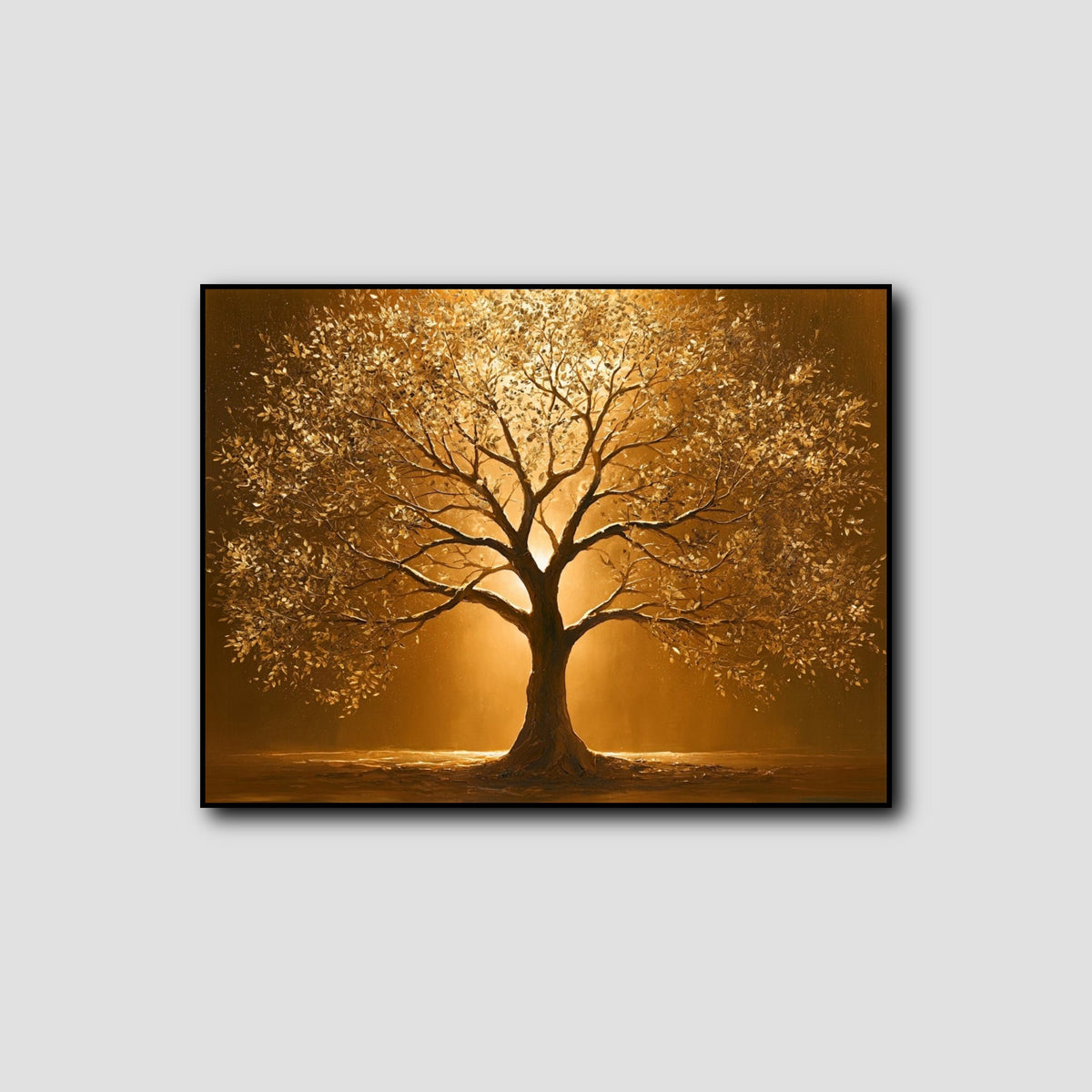 Tableau Arbre Doré style 1