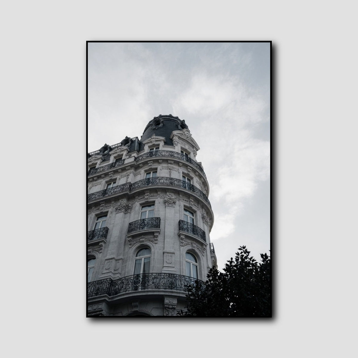 Tableau Architecture Noir et Blanc style 1
