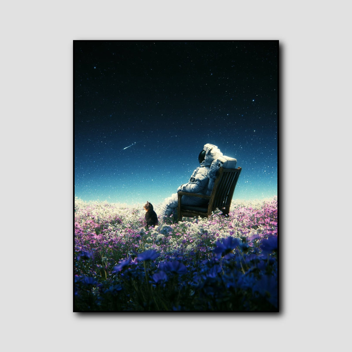 Tableau Astronaute dans l'Espace style 1