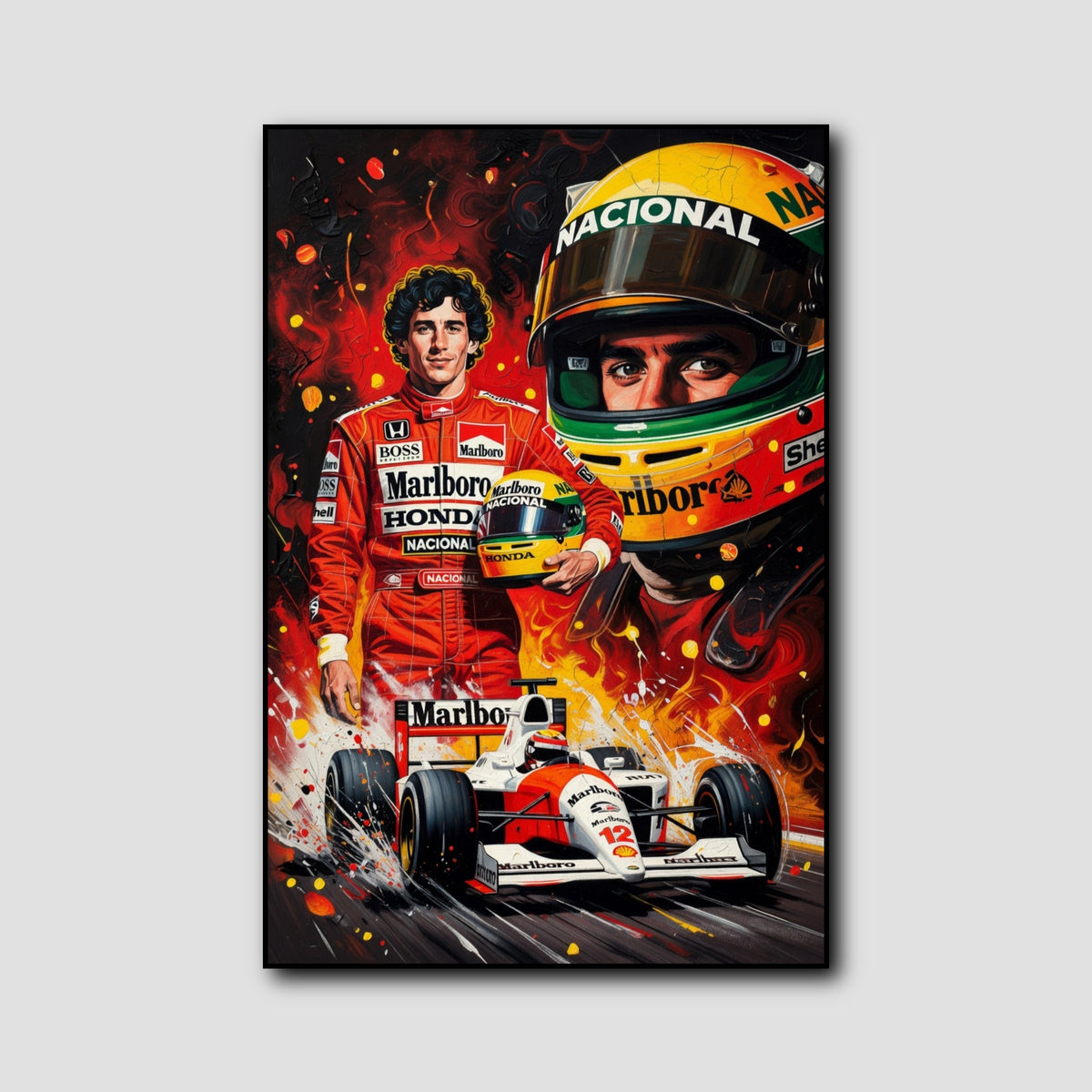 Tableau Ayrton Senna style 1