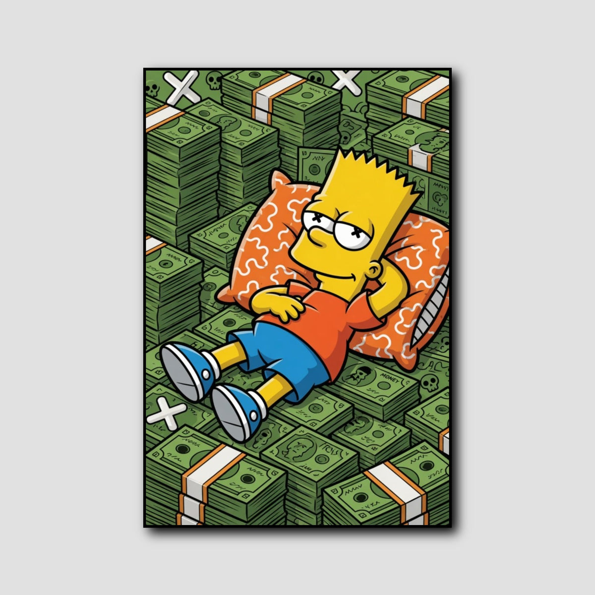 Tableau Bart Simpson Pop Art style 1