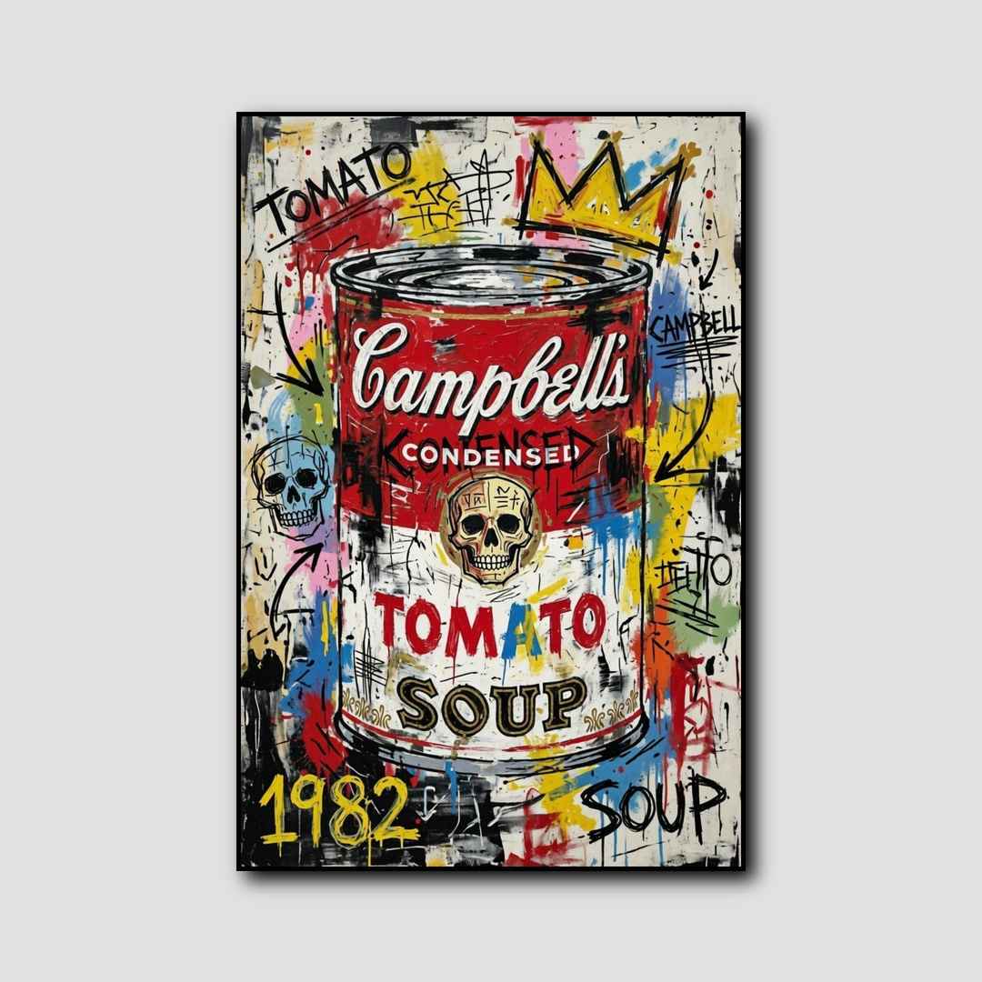 Tableau Basquiat Warhol style 1
