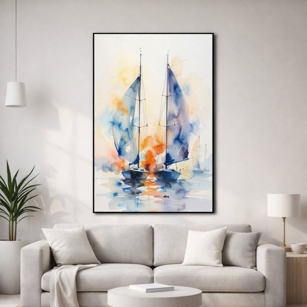 Tableau Bateau Moderne pour salon