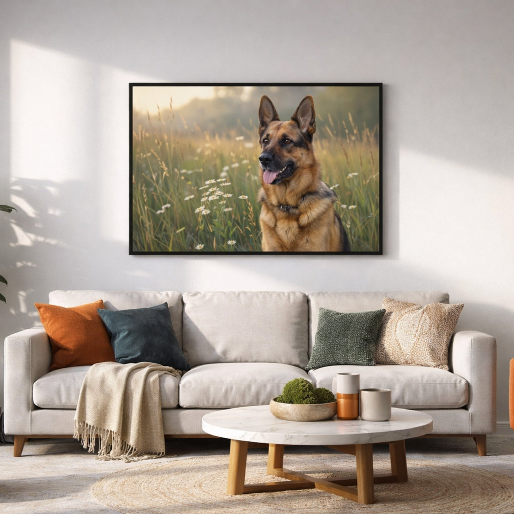 Tableau Berger Allemand pour salon
