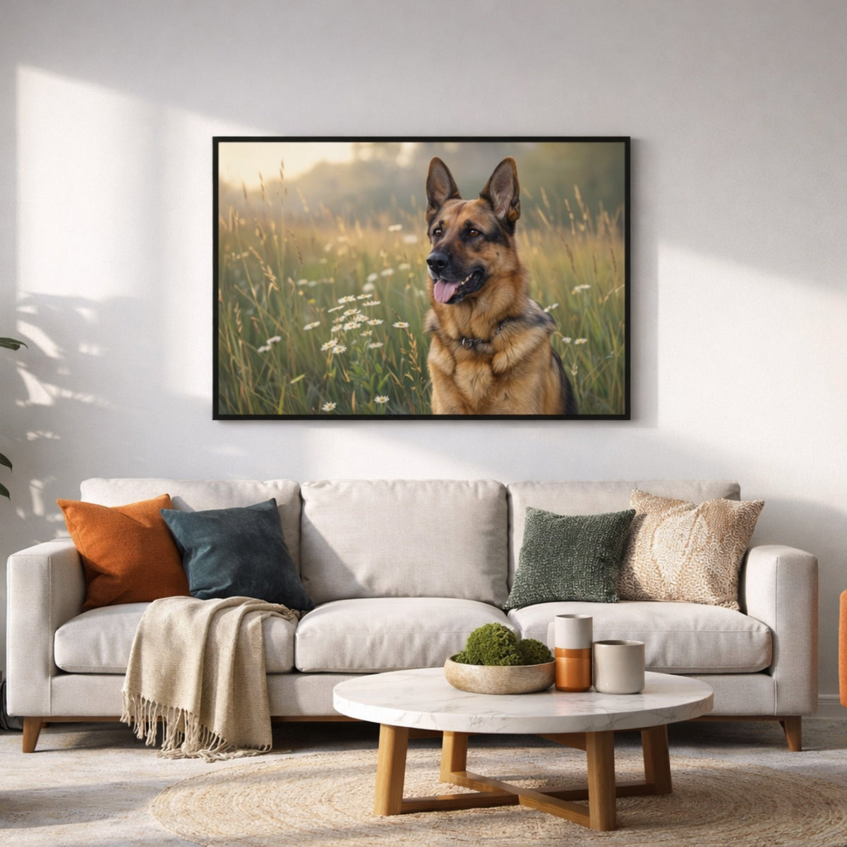 Tableau Berger Allemand pour salon