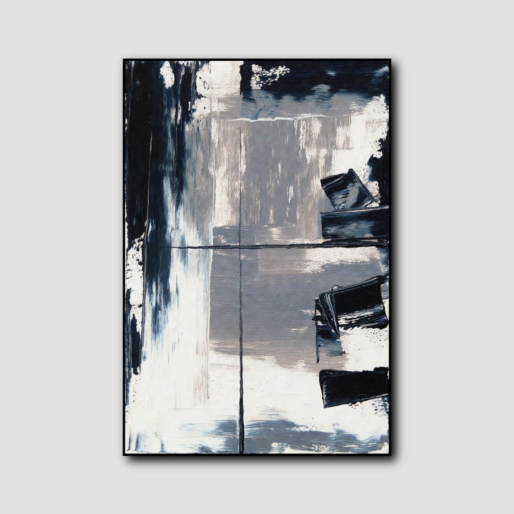Tableau Blanc et Gris Moderne style 1