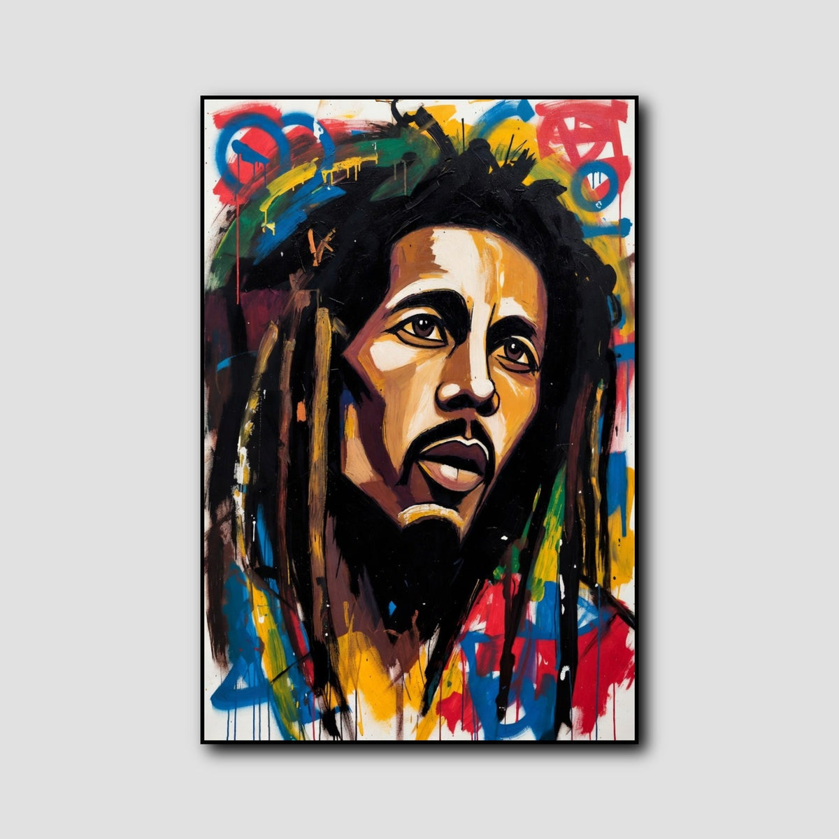 Tableau Bob Marley Pop Art style 1