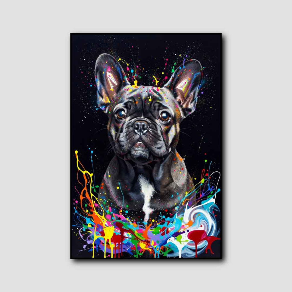 Tableau Bouledogue Français style 1