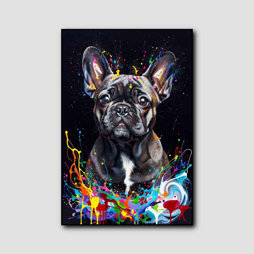 Tableau Bouledogue Français style 1