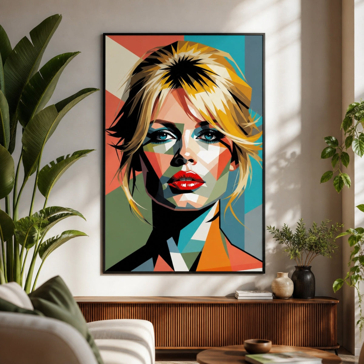 Tableau Brigitte Bardot Pop Art pour salon