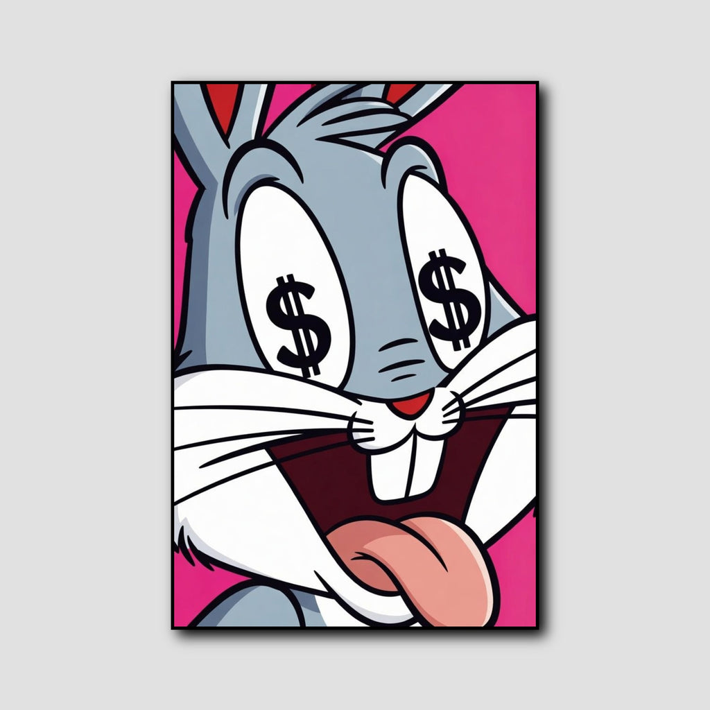 Tableau Bugs Bunny Dessin Pop style 1