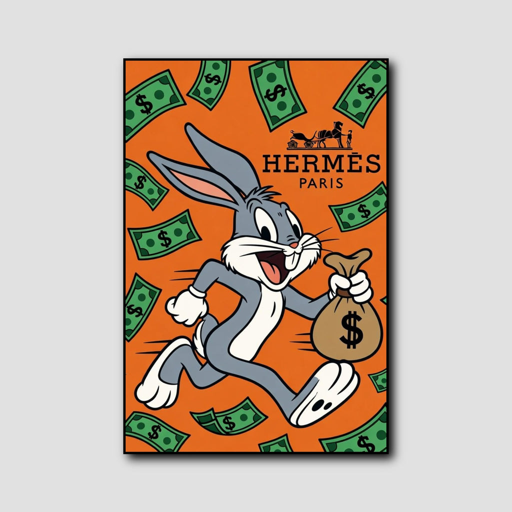 Tableau Bugs Bunny Dessin Pop style 2