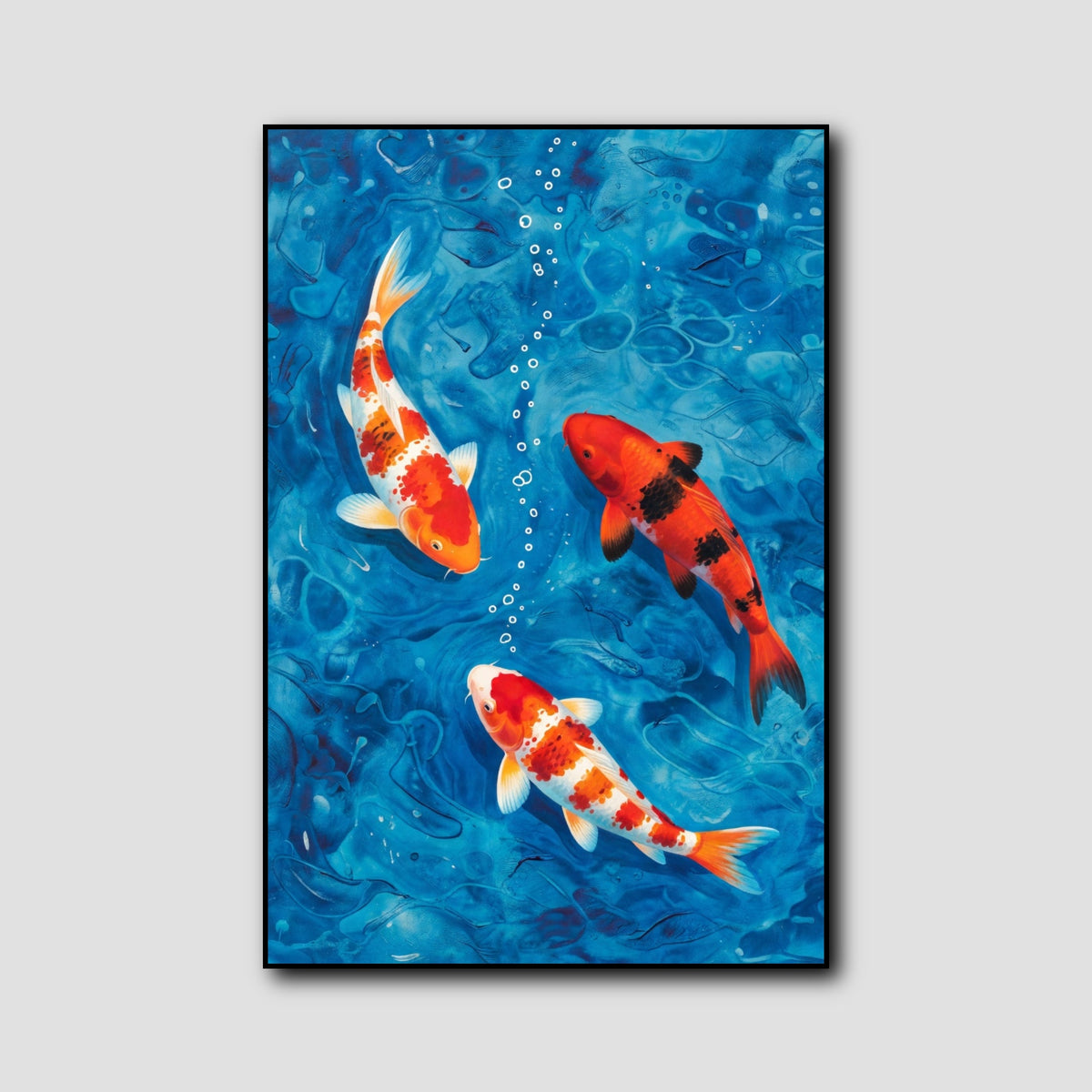 Tableau Carpe Koï style 1