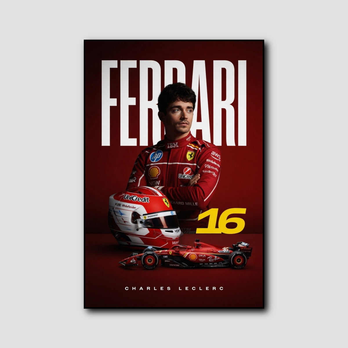 Tableau Charles Leclerc style 1