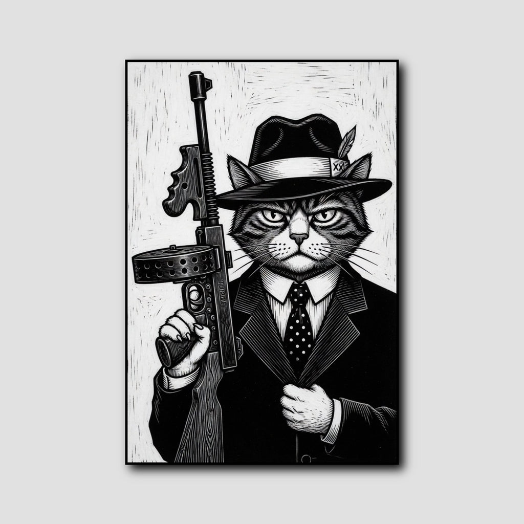 Tableau Chat Gangster style 1