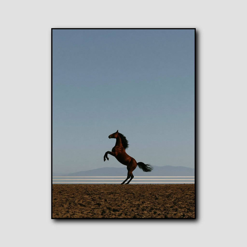 Tableau Cheval Marron Cabré style 1