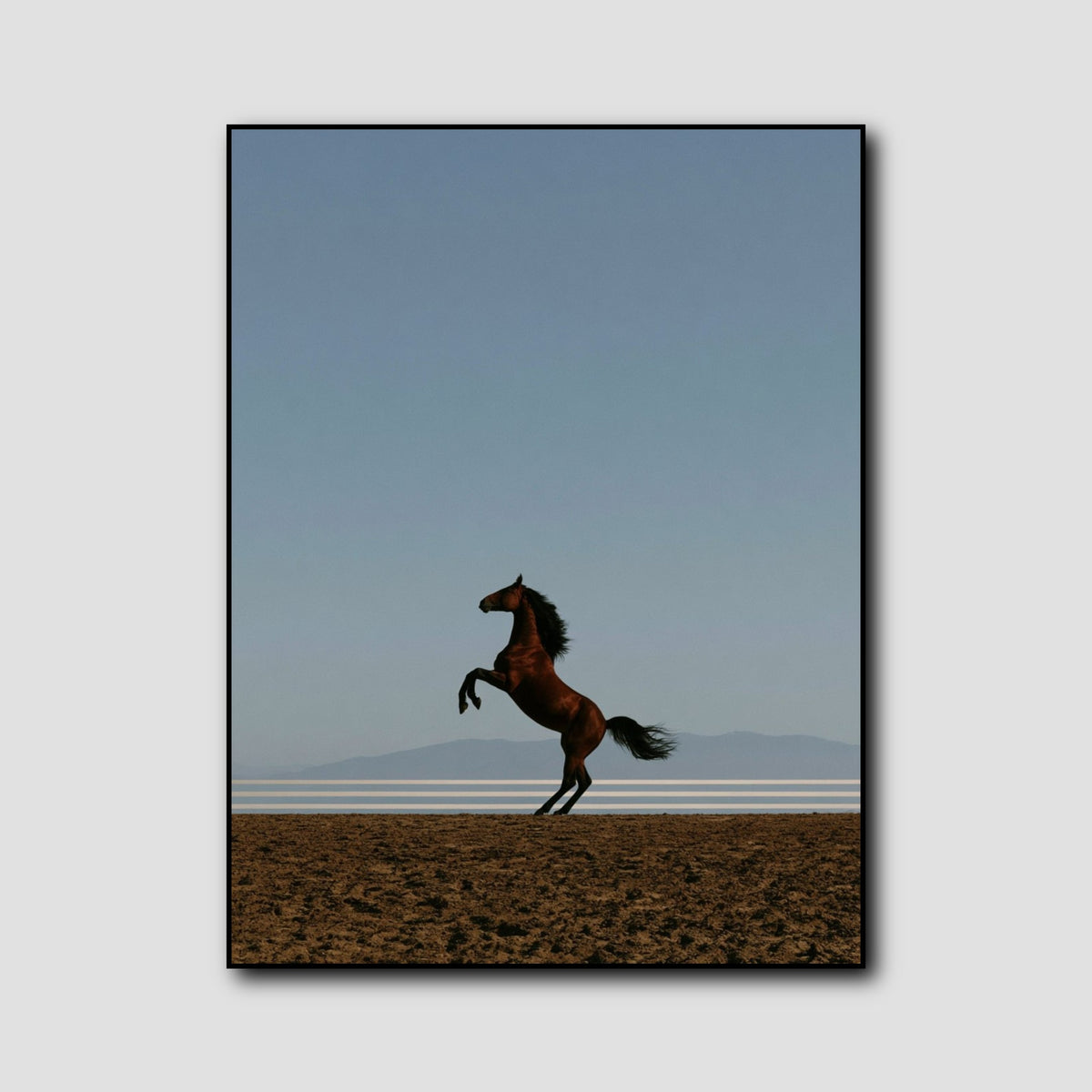 Tableau Cheval Marron Cabré style 1