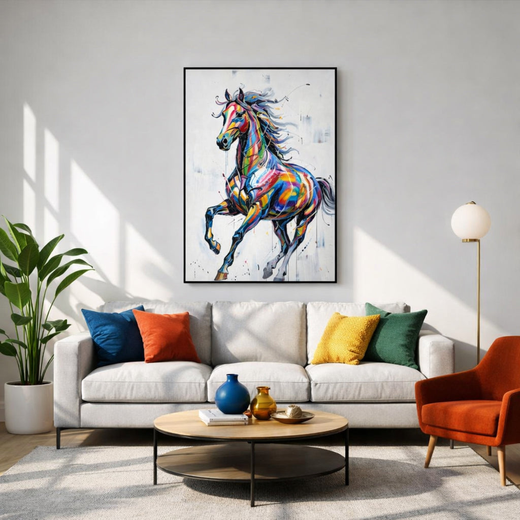 Tableau Cheval Moderne pour salon