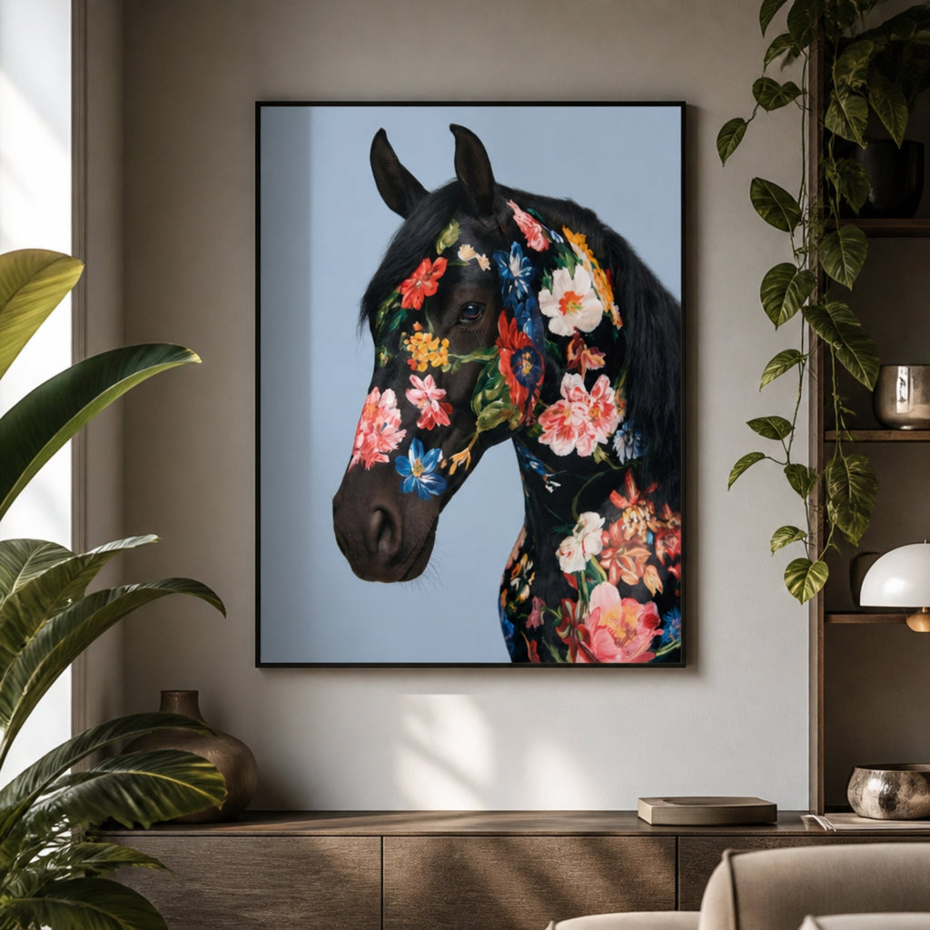Tableau Cheval Pop Art pour salon