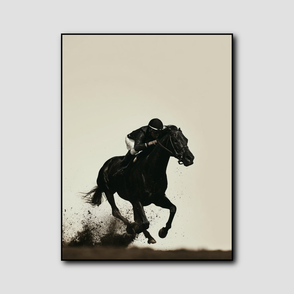 Tableau Cheval de Course style 1