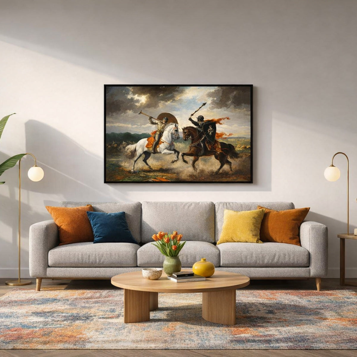 Tableau Chevalier Français pour salon