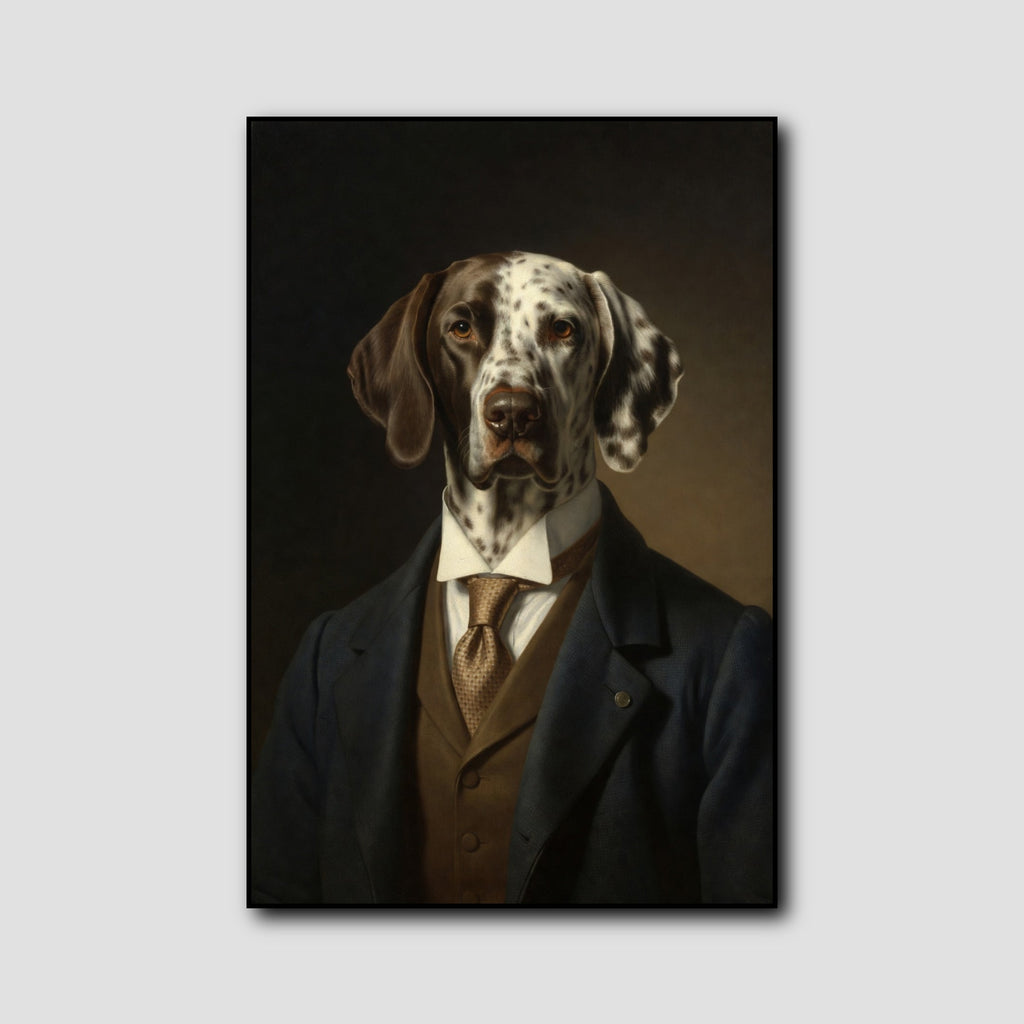 Tableau Chien Costume style 1