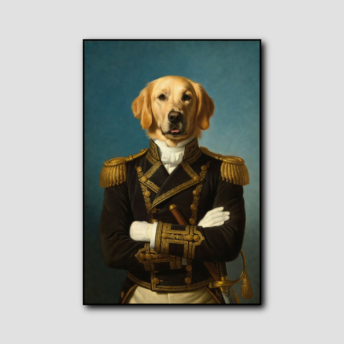 Tableau Chien Habillé style 1