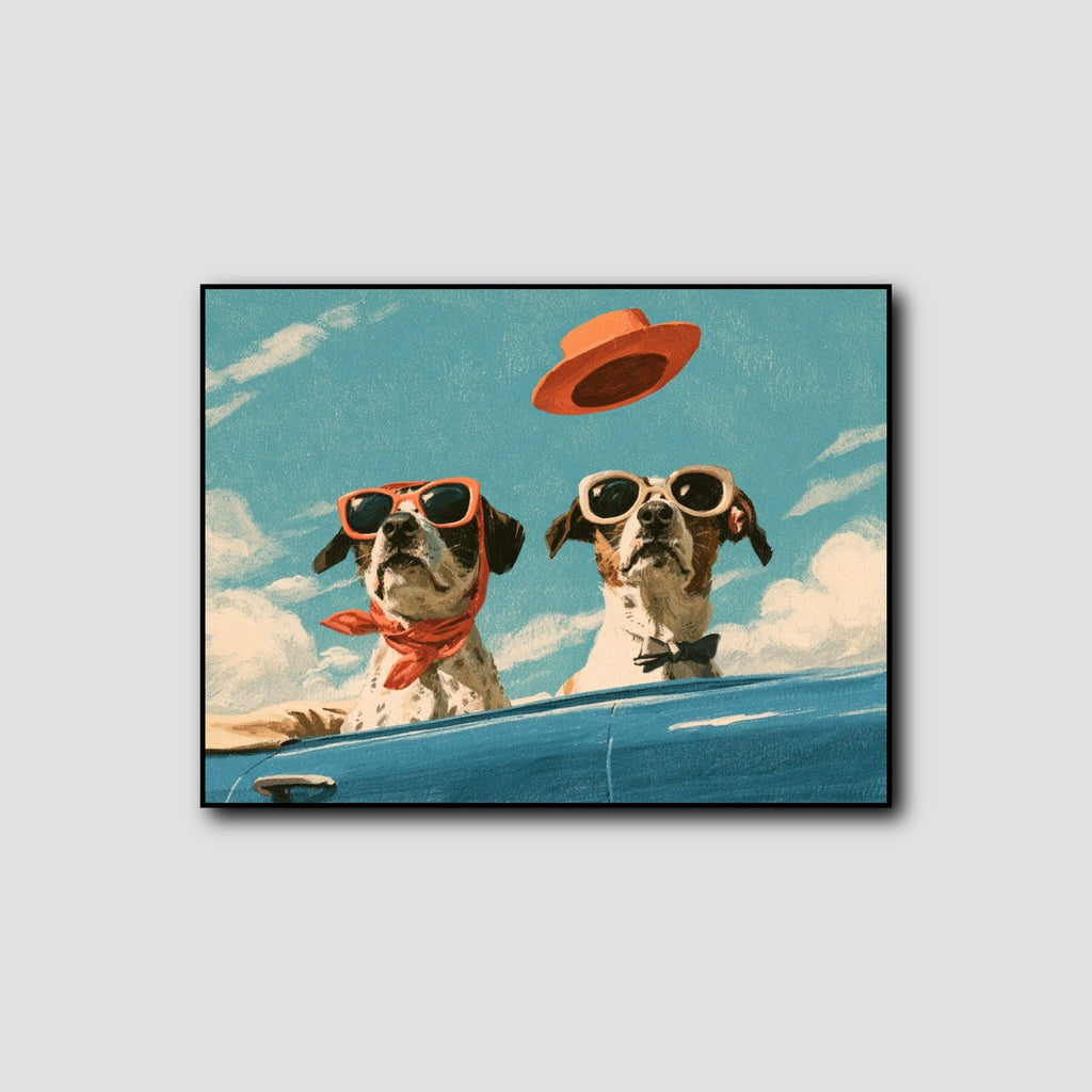 Tableau Chien Moderne Coloré style 1