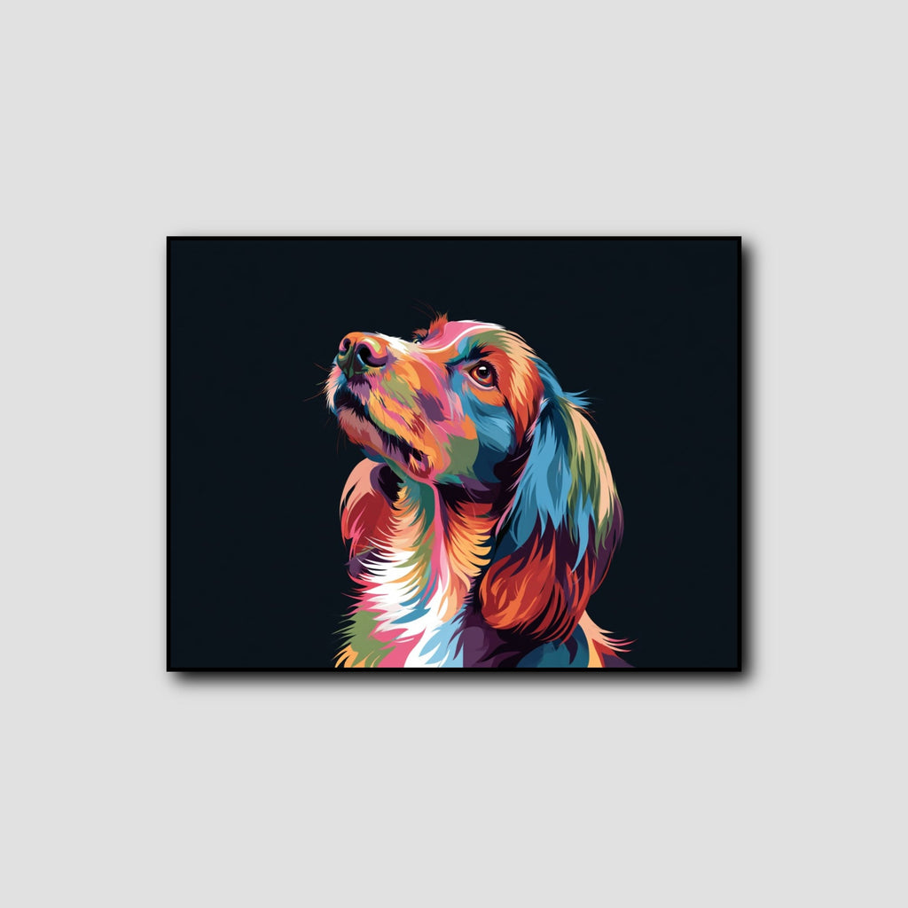 Tableau Chien Pop Art sur Toile style 1
