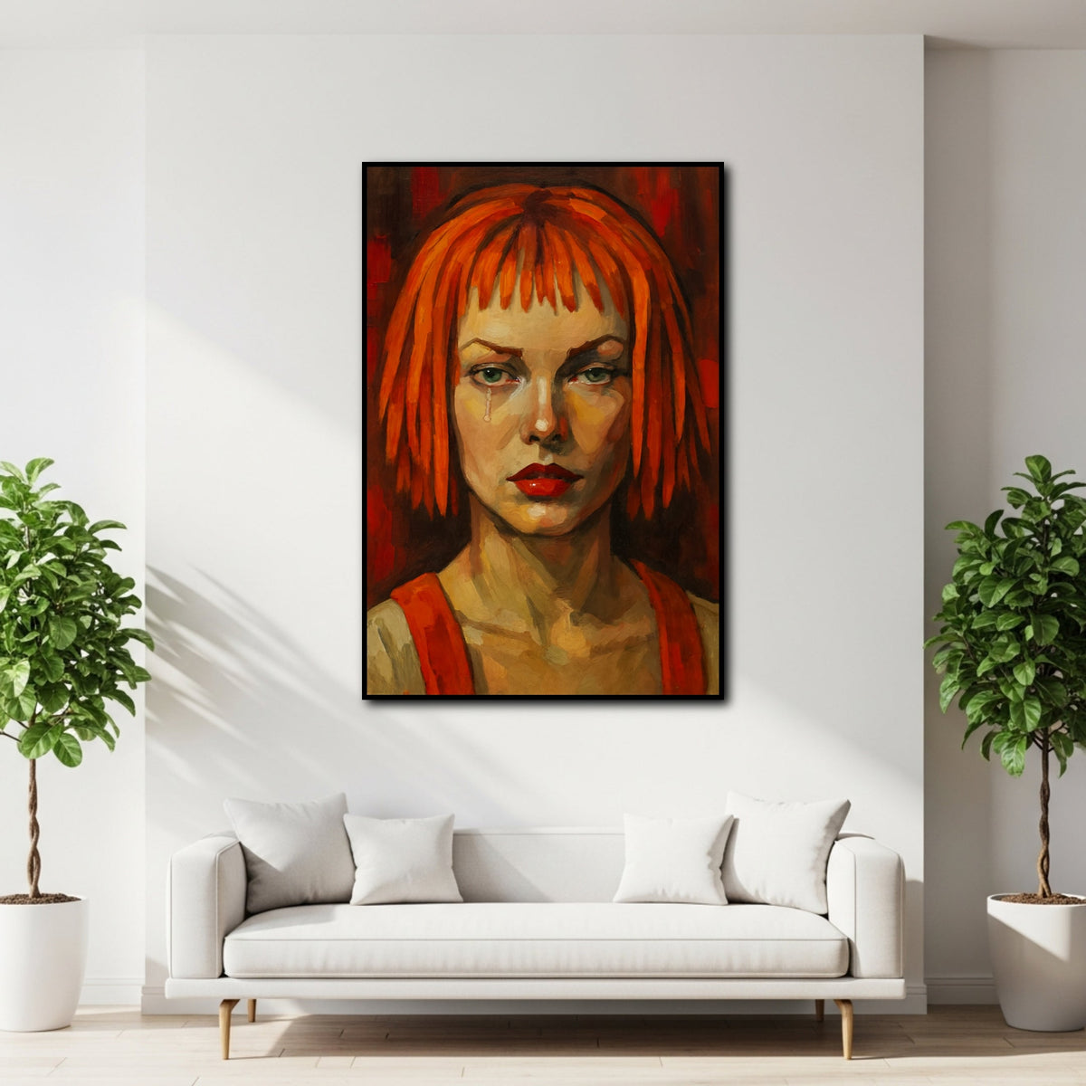 Tableau Cinquième Élément Milla Jovovich Leeloo pour salon
