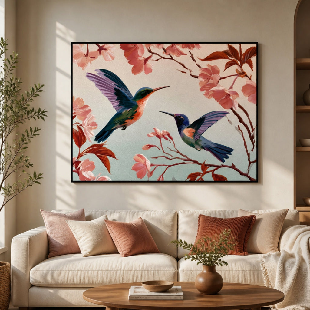 Tableau Colibri pour salon