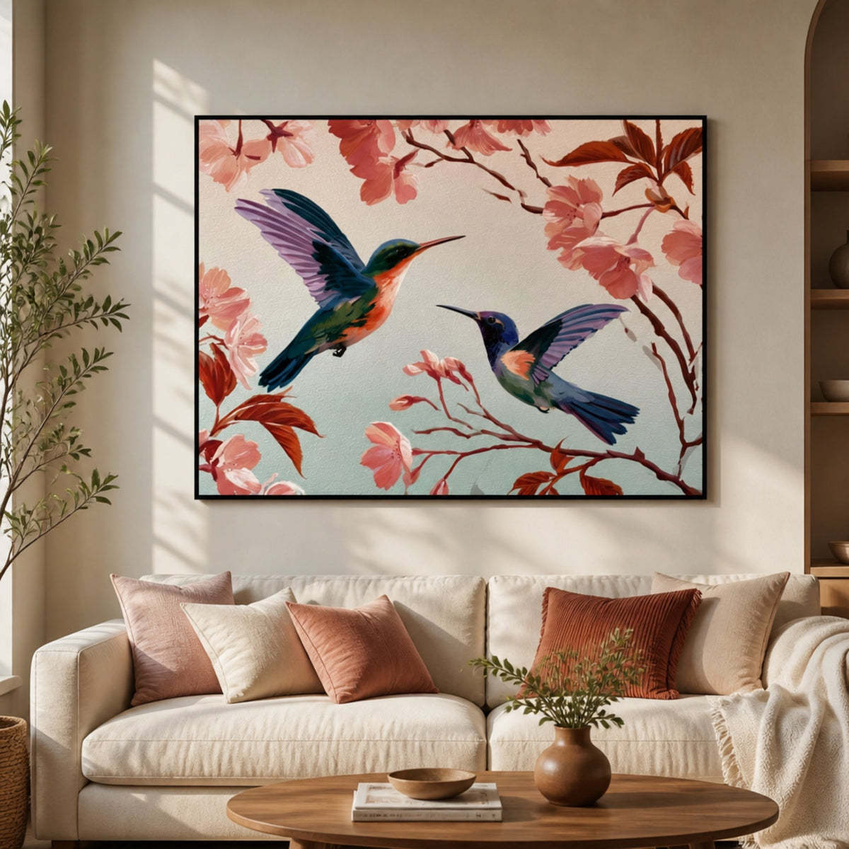 Tableau Colibri pour salon