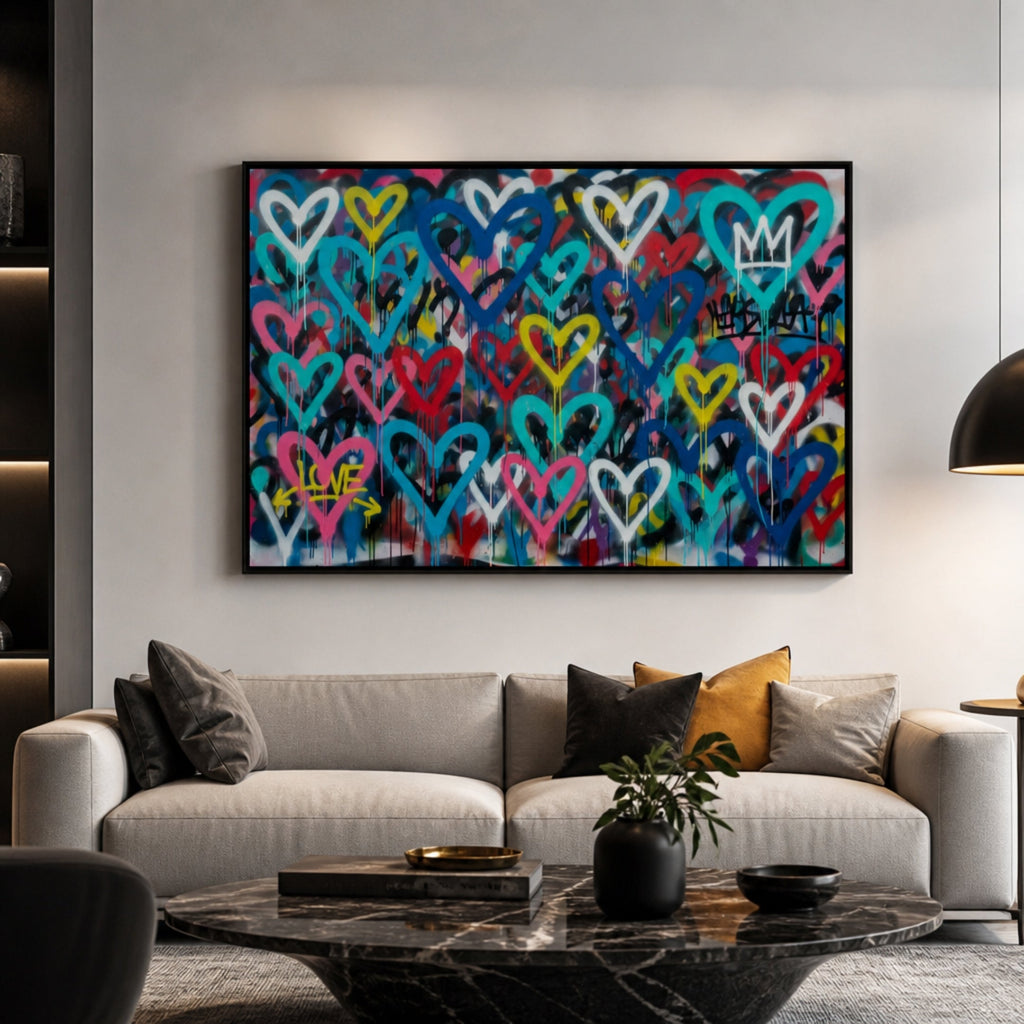 Tableau Coloré Pop Art pour salon