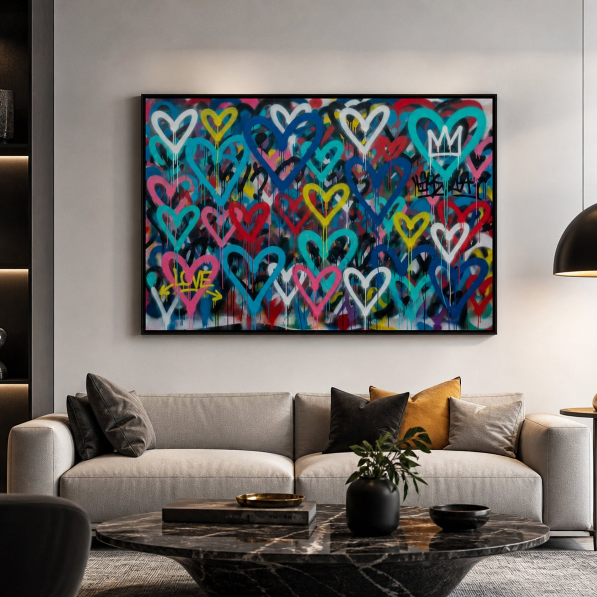 Tableau Coloré Pop Art pour salon