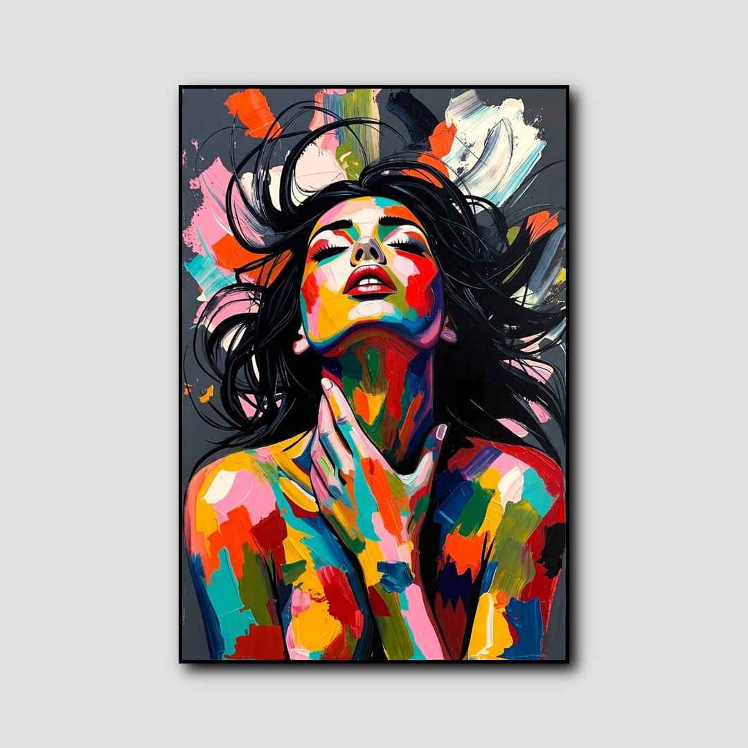 Tableau Corps de Femme Abstrait style 1