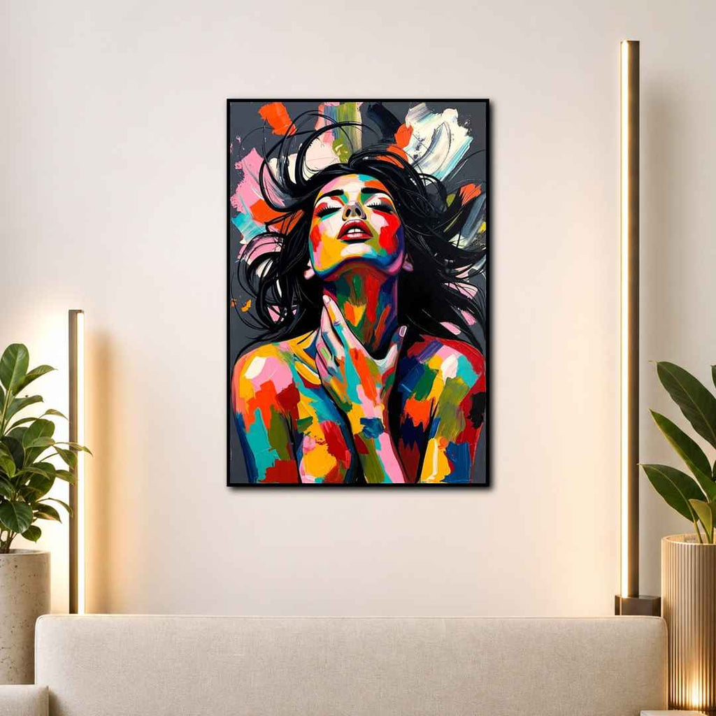 Tableau Corps de Femme Abstrait pour salon
