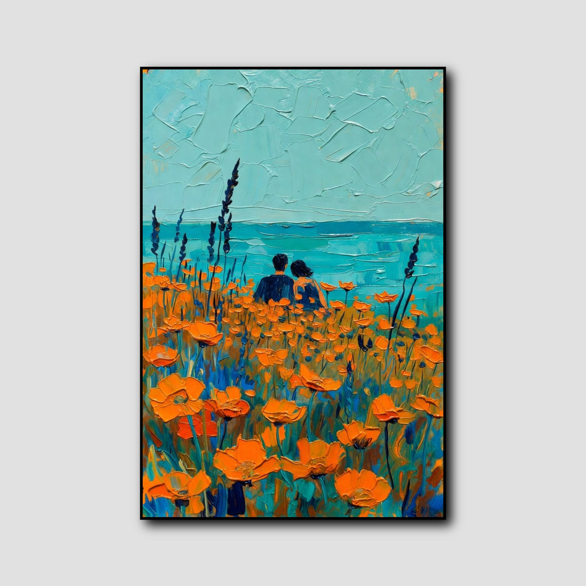 Tableau Couple Amoureux Design style 1