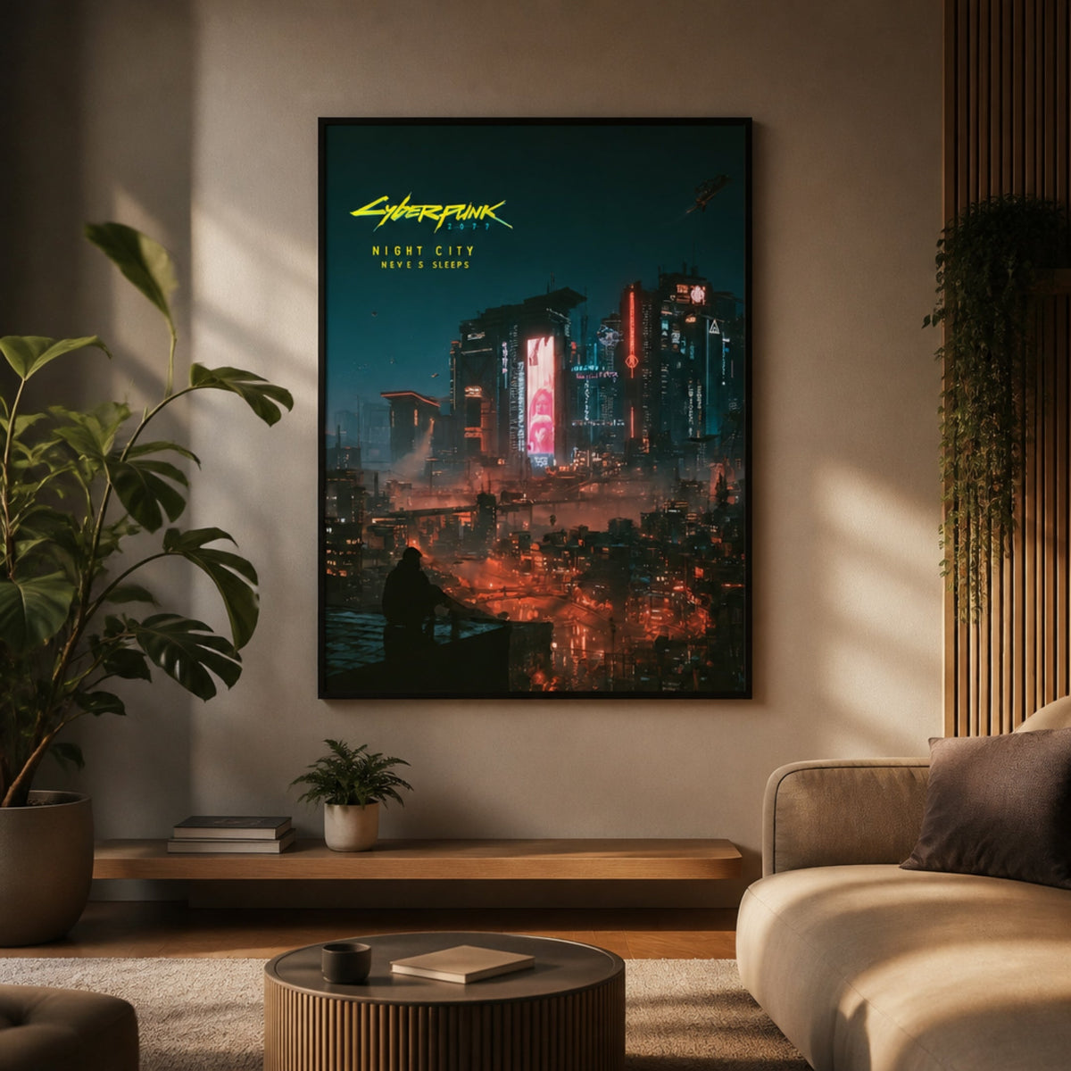 Tableau Cyberpunk 2077 pour salon