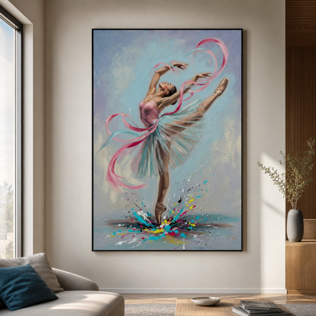 Tableau Danseuse Ballerine pour salon