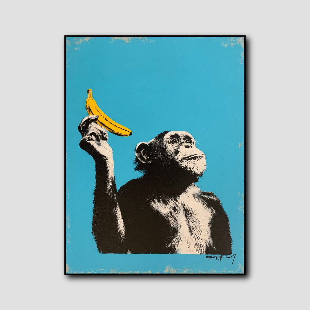 Tableau Déco Singe Peinture Pop Art style 1