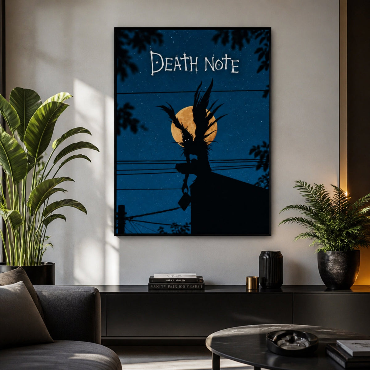 Tableau Death Note pour salon