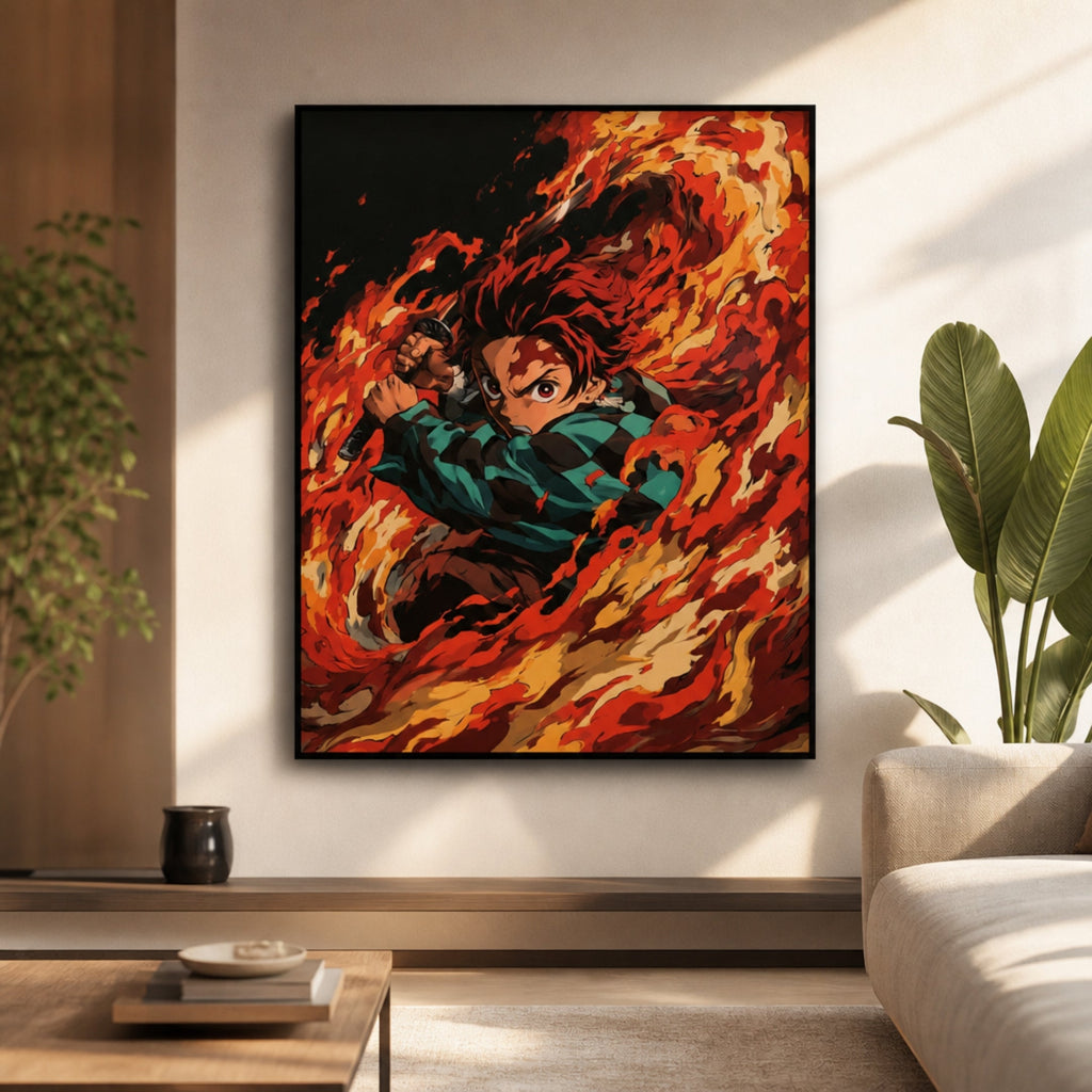 Tableau Demon Slayer pour salon