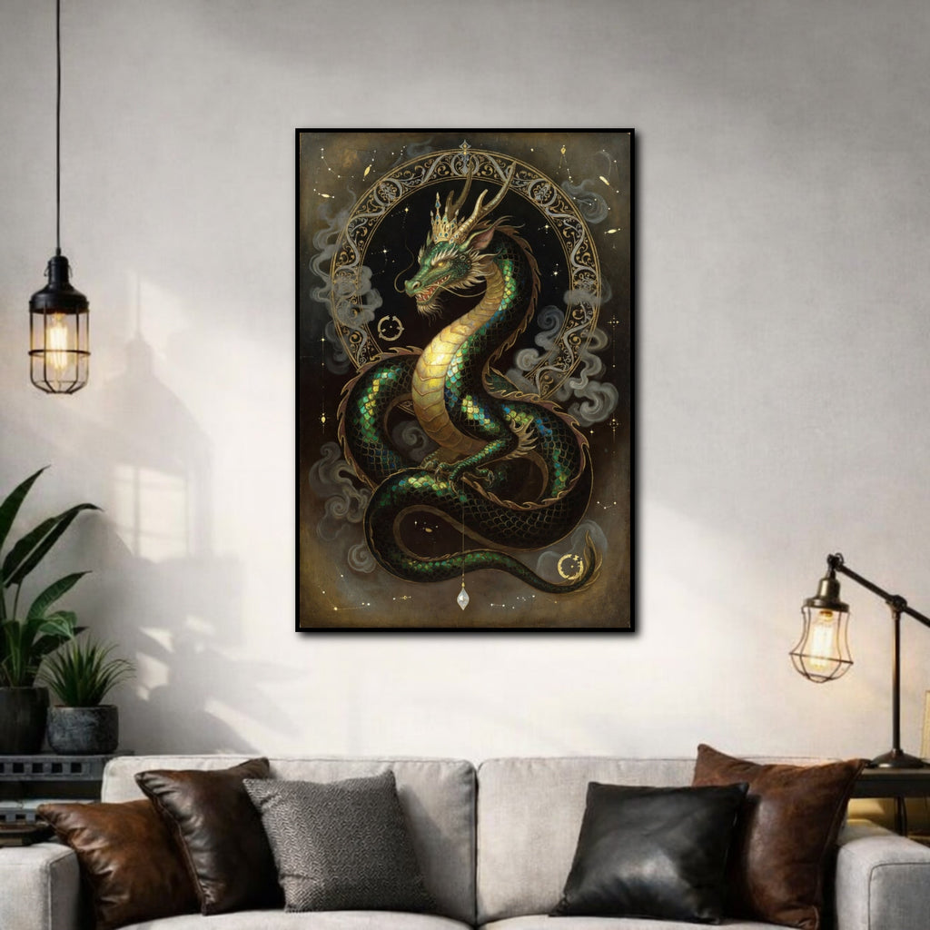 Tableau Dragon pour salon