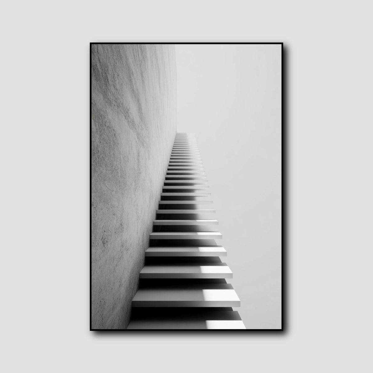 Tableau Escalier Noir et Blanc Design style 1