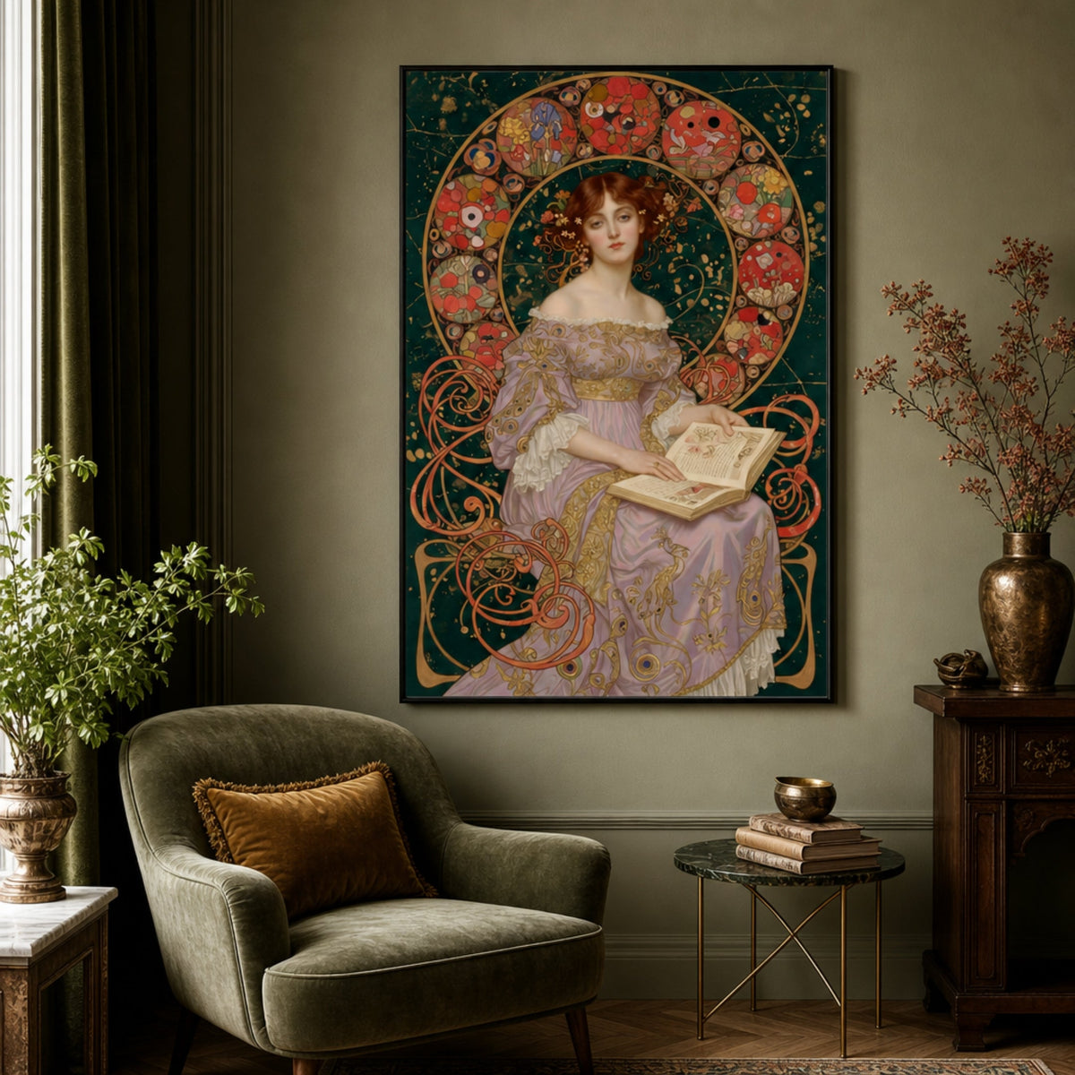Tableau Femme Art Deco pour salon