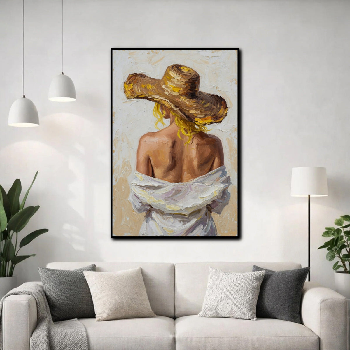 Tableau Femme de Dos pour salon