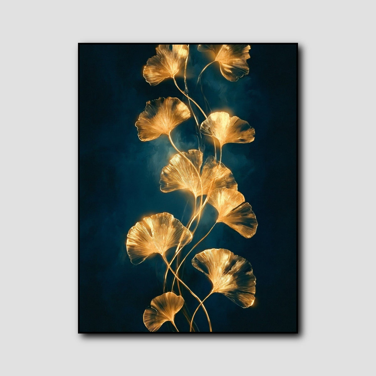 Tableau Feuille de Ginkgo Dorée style 1