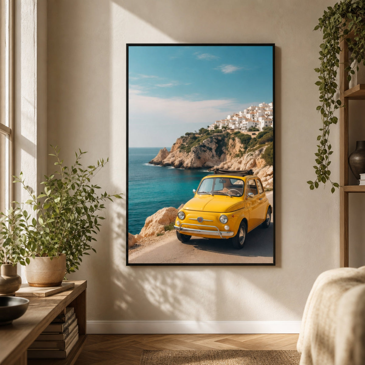 Tableau Fiat 500 vintage pour salon