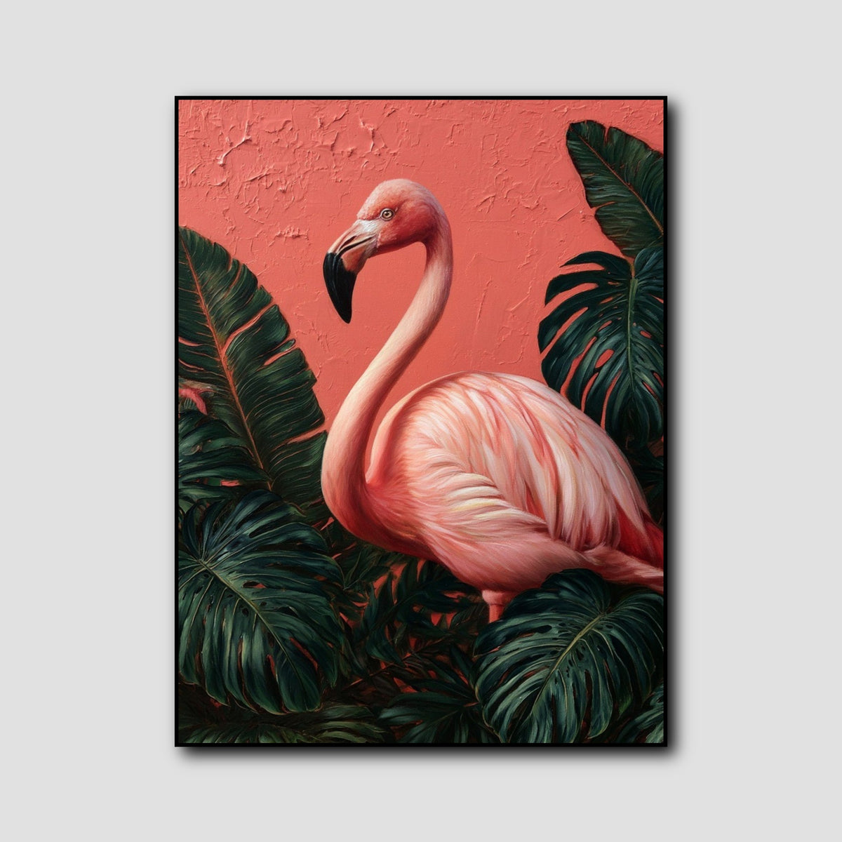 Tableau Flamant Rose style 1